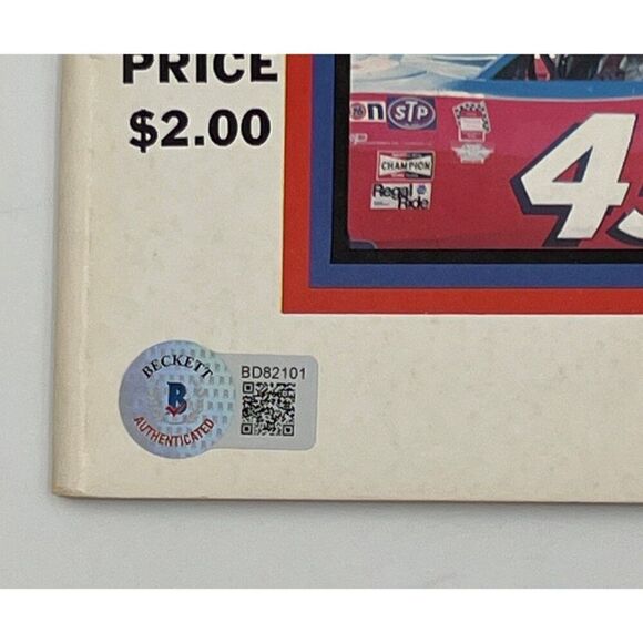 Richard Petty Signed Vintage Program 400 1978 Racing The King Beckett COA - Picture 4 of 6
